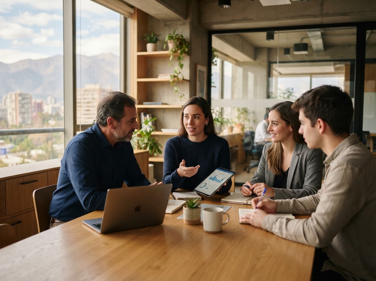 Zorzal Rentivo equipo revisando modelos de análisis de datos financieros